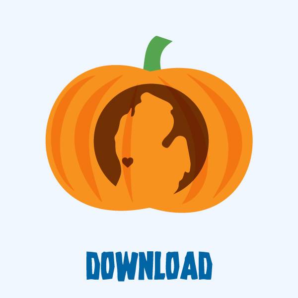 Michigan silhouette pumpkin carving pattern download